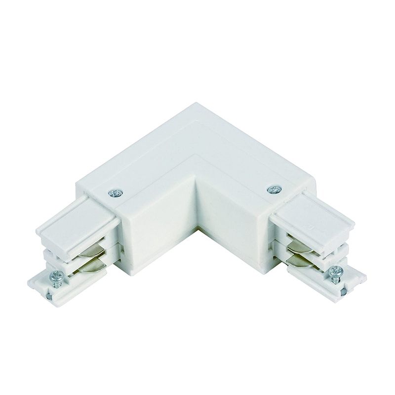Connecteur extérieur en forme de L pour éclairage sur rail triphasé, blanc, Pro Connecteur extérieur en forme de L pour éclairage sur rail triphasé, blanc, Pro