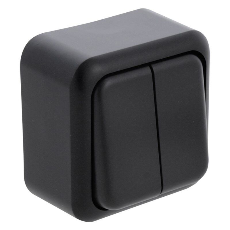 Série d'interrupteurs en saillie Q-Link, noir