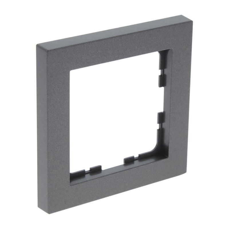 Cadre de recouvrement Q-Link S-Line 1 groupe, noir / anthracite Cadre de recouvrement Q-Link S-Line 1 groupe, noir / anthracite