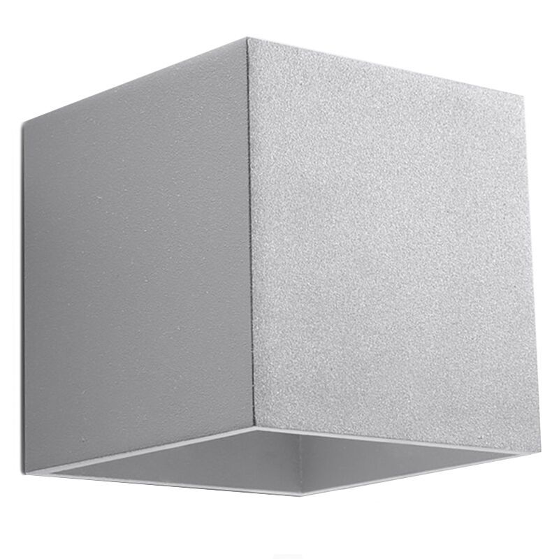 Applique up and down en aluminium grise, Andro Applique up and down en aluminium grise, Andro