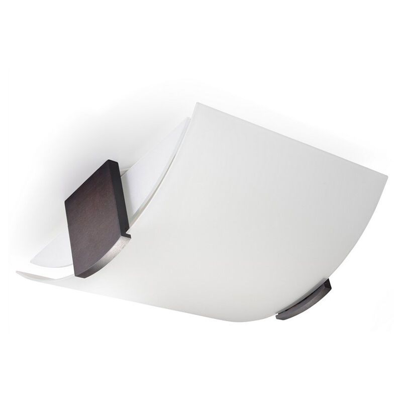 Plafonnier en verre marron, Marinus