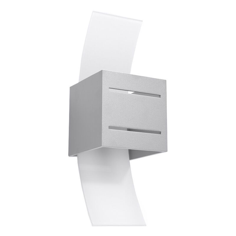 Applique up and down en aluminium grise, Jasmien Applique up and down en aluminium grise, Jasmien