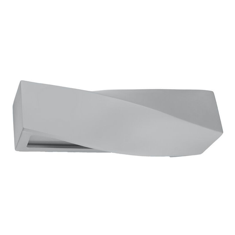 Applique up and down en verre grise, Annick