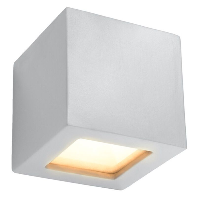 Applique up and down en verre grise, Caitlin