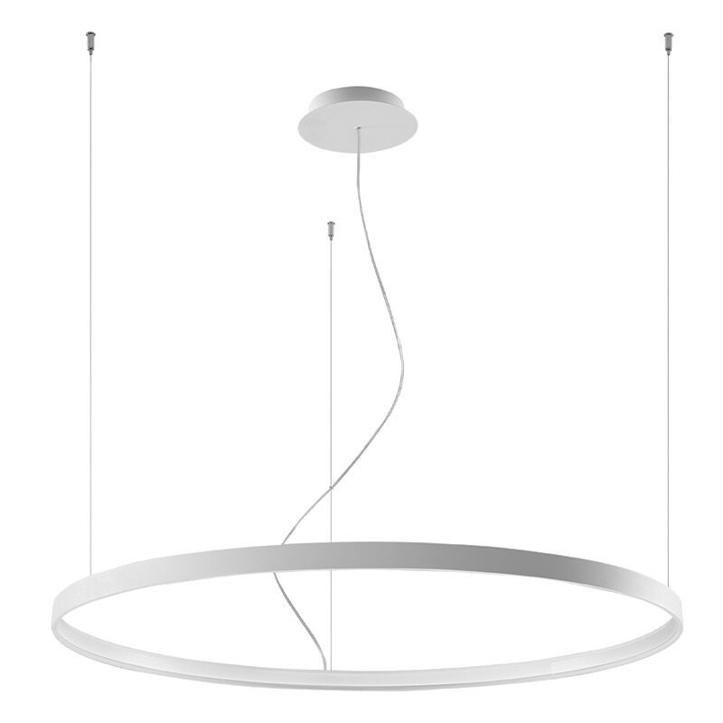 Suspension en aluminium blanche, Ringo, 70W, 3000K LED Suspension en aluminium blanche, Ringo, 70W, 3000K LED