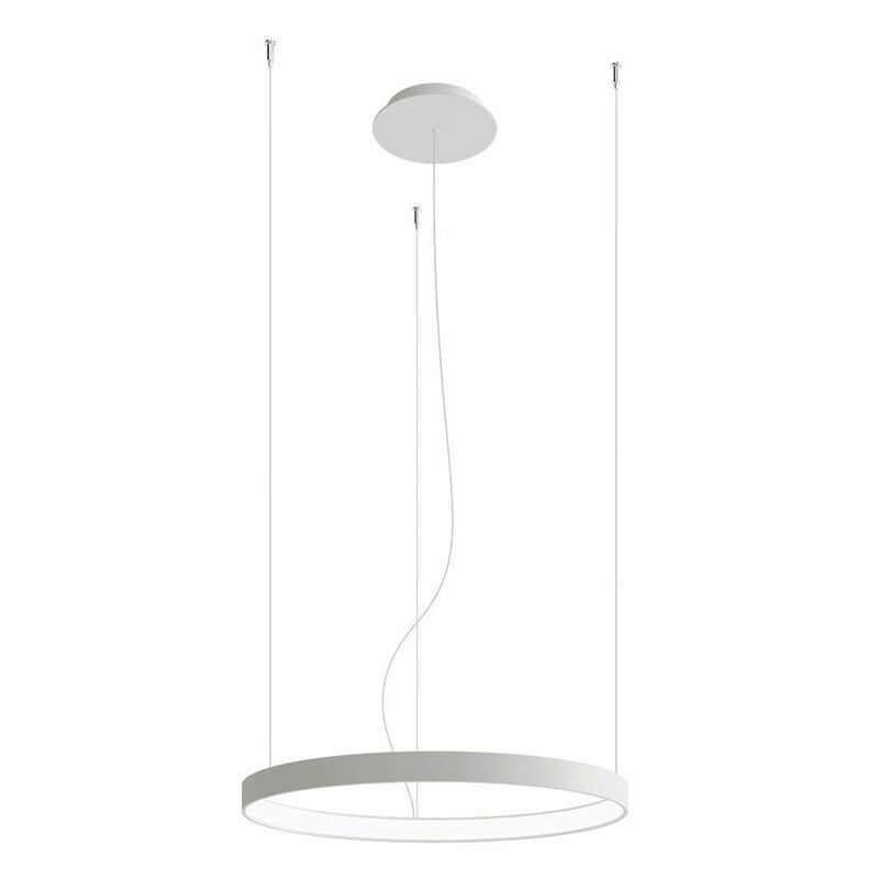 Suspension en aluminium blanche, Ringo, 30W, 3000K LED