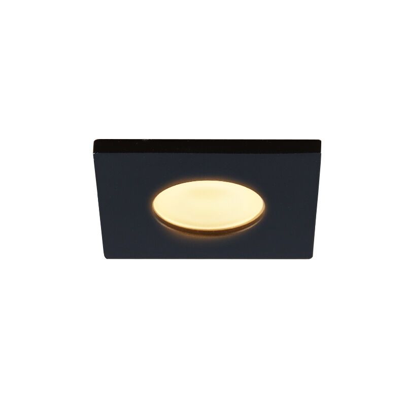 Éclairage veranda carré noir Dico, IP65, gradable Éclairage veranda carré noir Dico, IP65, gradable