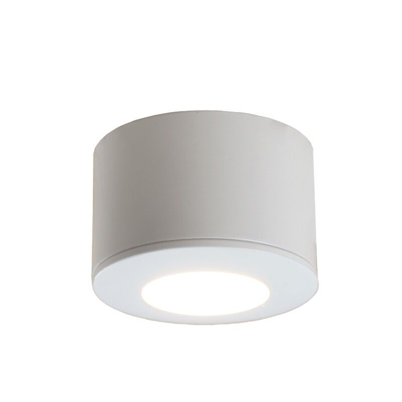 Spot en saillie veranda ronds blanc Vasso, IP44, gradable Spot en saillie veranda ronds blanc Vasso, IP44, gradable