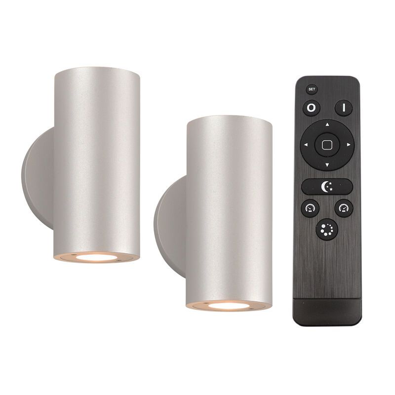 2 lampes extérieur up down Salar, 12V, avec kit de connexion et télécommande 2 lampes extérieur up down Salar, 12V, avec kit de connexion et télécommande