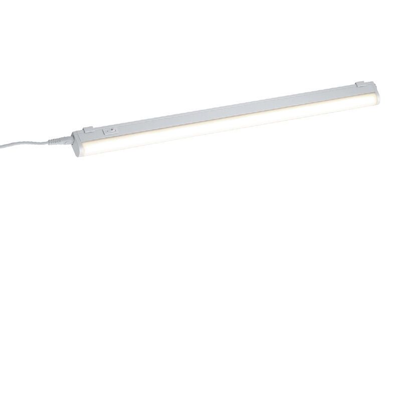 Éclairage sous meuble cuisine en plastique blanc, Irmak, 7W, 3000K LED, avec interrupteur Éclairage sous meuble cuisine en plastique blanc, Irmak, 7W, 3000K LED, avec interrupteur