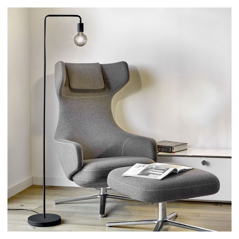 Lampadaire moderne noir, Ritual, avec interrupteur Lampadaire moderne noir, Ritual, avec interrupteur