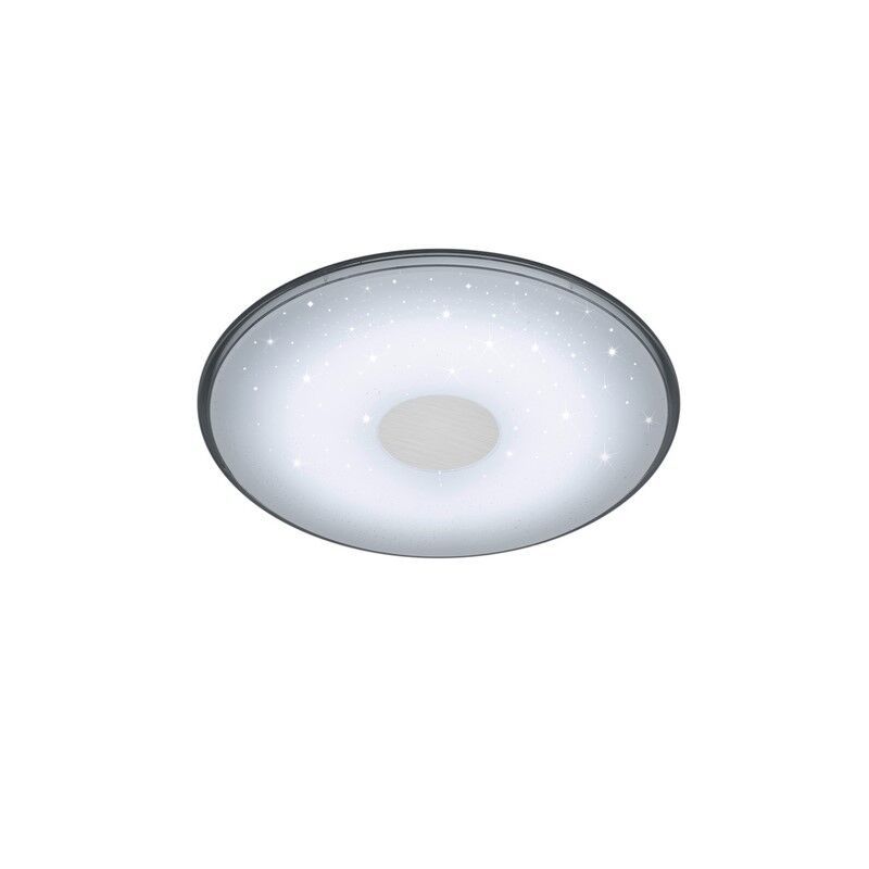 Lampe plafond moderne blanche, Levain, 30W, blanc chaud à froid réglable LED, avec télécommande