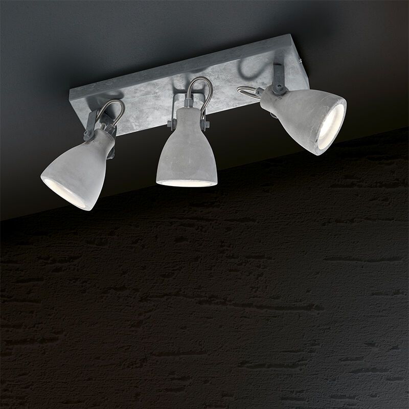 Spot plafond en béton gris, Lamija