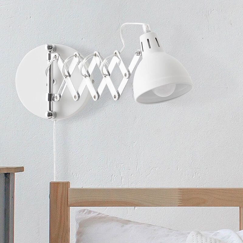 Applique murale industrielle chromée, Yemaya, avec interrupteur Applique murale industrielle chromée, Yemaya, avec interrupteur