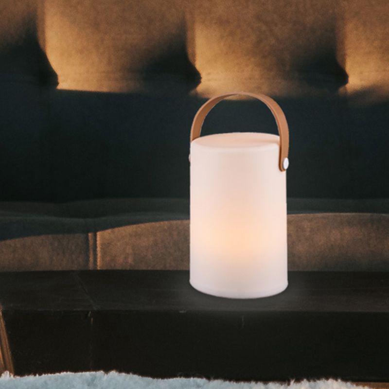 Lampe de table extérieur moderne blanche, Marso, 1W, 3000K LED, IP44, avec interrupteur