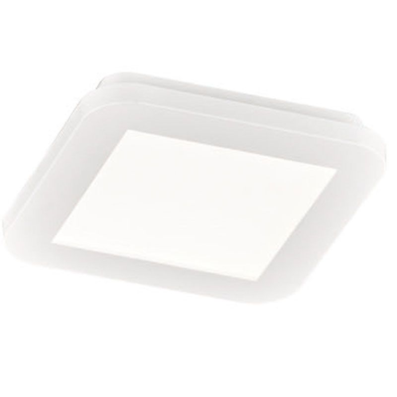 Lampe plafond moderne blanche, Gistrup, 10W, 3000K LED, IP44
