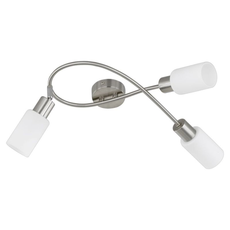 Spot plafond en verre nickel, Fochville Spot plafond en verre nickel, Fochville