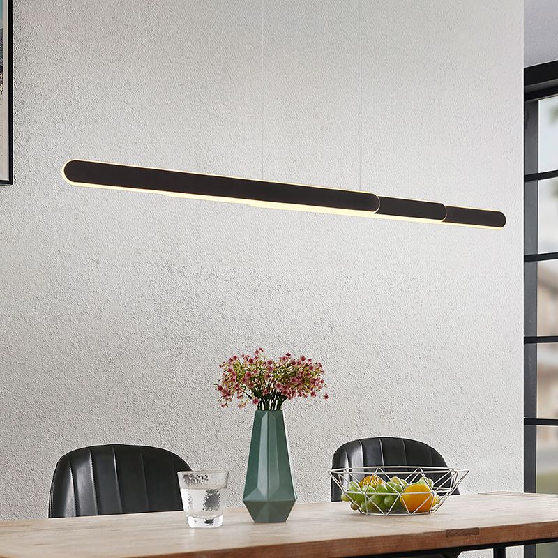 Suspension design noire, Dwayn, 48W, blanc chaud à froid réglable LED, avec variateur tactile Suspension design noire, Dwayn, 48W, blanc chaud à froid réglable LED, avec variateur tactile