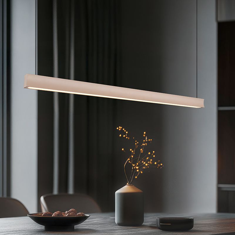 Suspension moderne beige, Wishal, 29W, white switch LED, gradable en 3 étapes