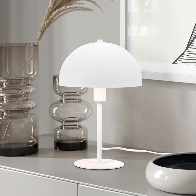 Lampe de table moderne blanche, Fransisca, avec interrupteur Lampe de table moderne blanche, Fransisca, avec interrupteur
