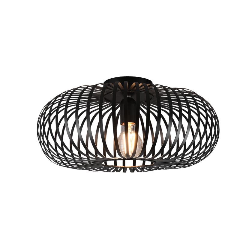 Plafonnier noir industriel, Johann