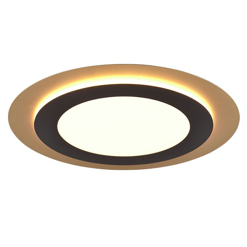 Lampe plafond moderne noire, Frans, 42W, blanc chaud à froid réglable LED, avec télécommande Lampe plafond moderne noire, Frans, 42W, blanc chaud à froid réglable LED, avec télécommande