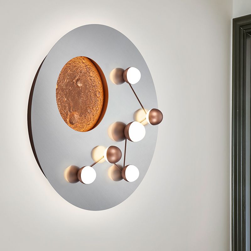 Lampe plafond moderne argentée, Gilberto, 42W, blanc chaud à froid réglable LED, gradable en 3 étapes Lampe plafond moderne argentée, Gilberto, 42W, blanc chaud à froid réglable LED, gradable en 3 étapes