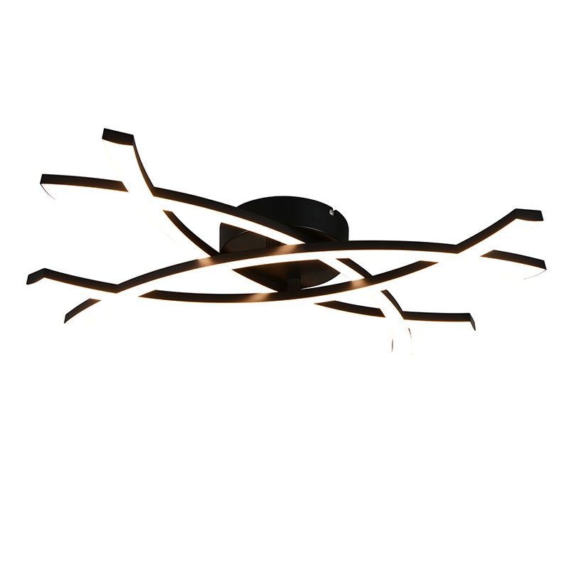 Lampe plafond design noire, Carien, 22W, 3000K LED Lampe plafond design noire, Carien, 22W, 3000K LED