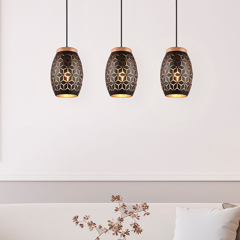 Suspension moderne noire, Delana Suspension moderne noire, Delana