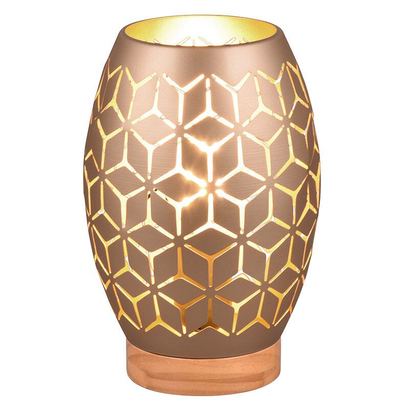 Lampe de table moderne taupe, Delana