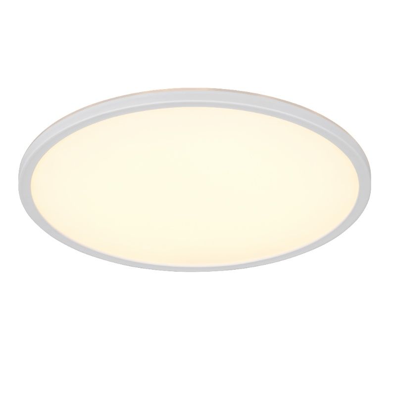 Lampe plafond moderne blanche, Jeltje, 22W, blanc chaud à froid réglable LED, avec télécommande