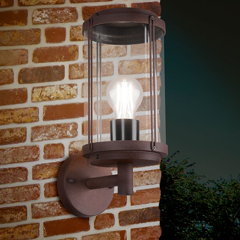 Luminaire extérieur industrielle couleur rouille, Sammy, IP44