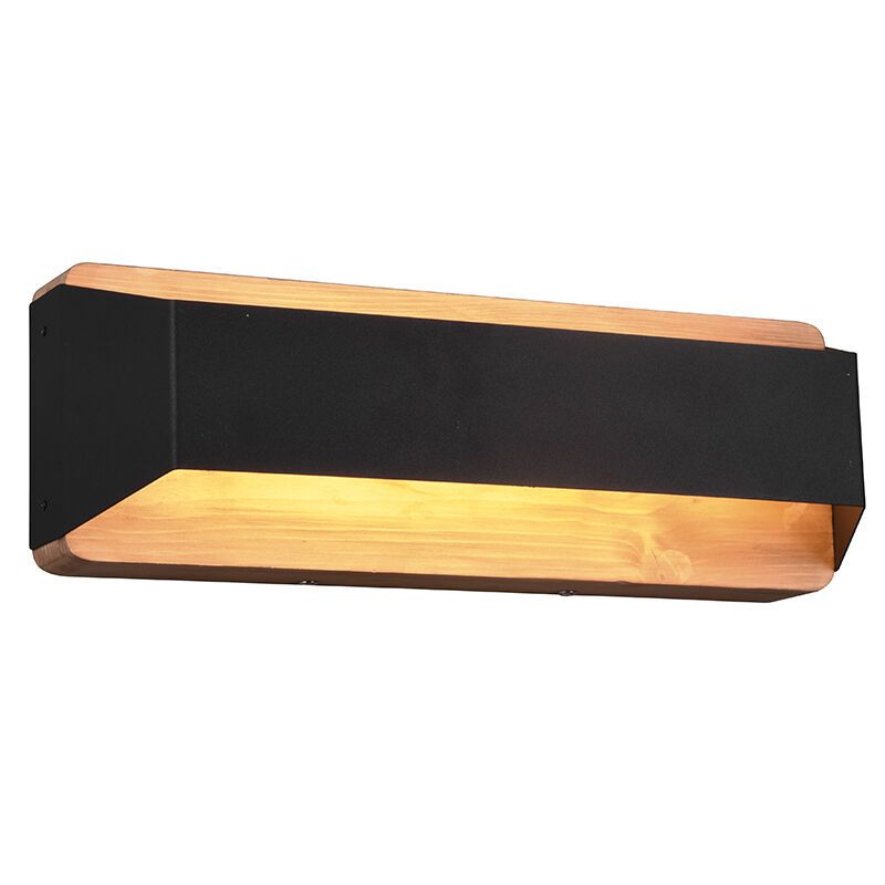 Applique up and down moderne noire, Navajo, 13,5W, 3000K LED