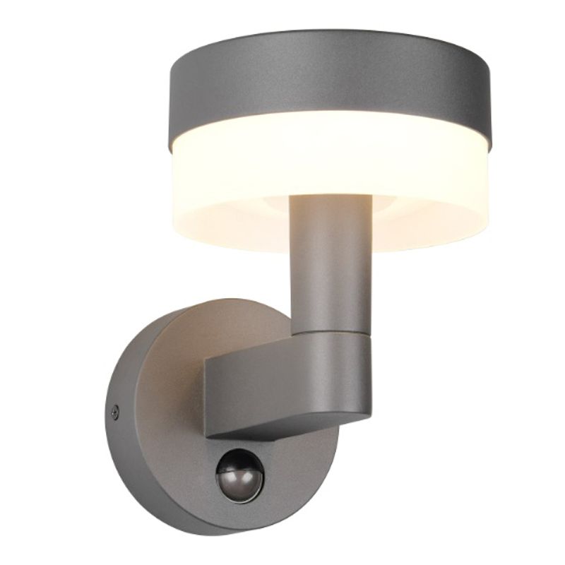 Applique extérieur avec détecteur de mouvement moderne anthracite, Irfaan, 8W, 3000K LED, IP54