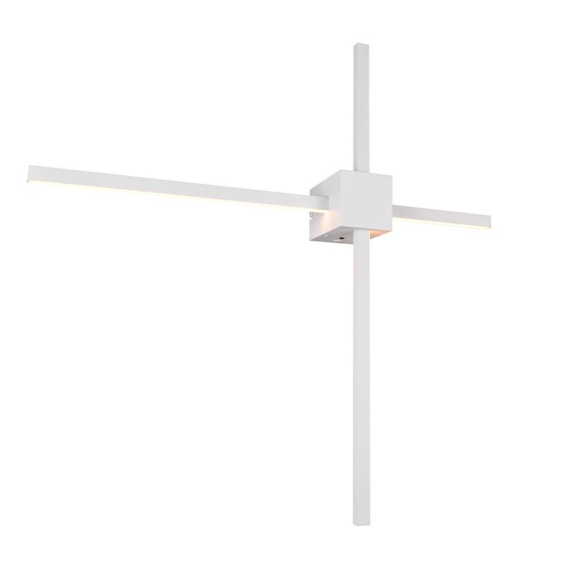 Applique murale moderne blanche, Tsjerk, gradable en 3 étapes