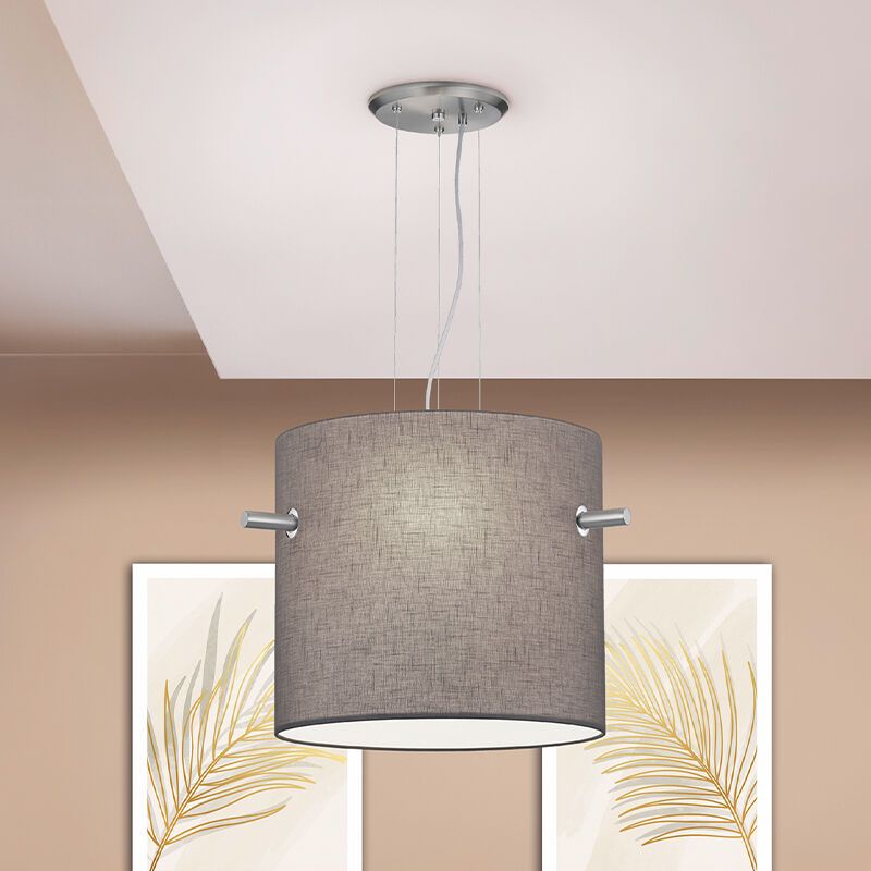 Suspension table à manger en métal grise, Myke Suspension table à manger en métal grise, Myke