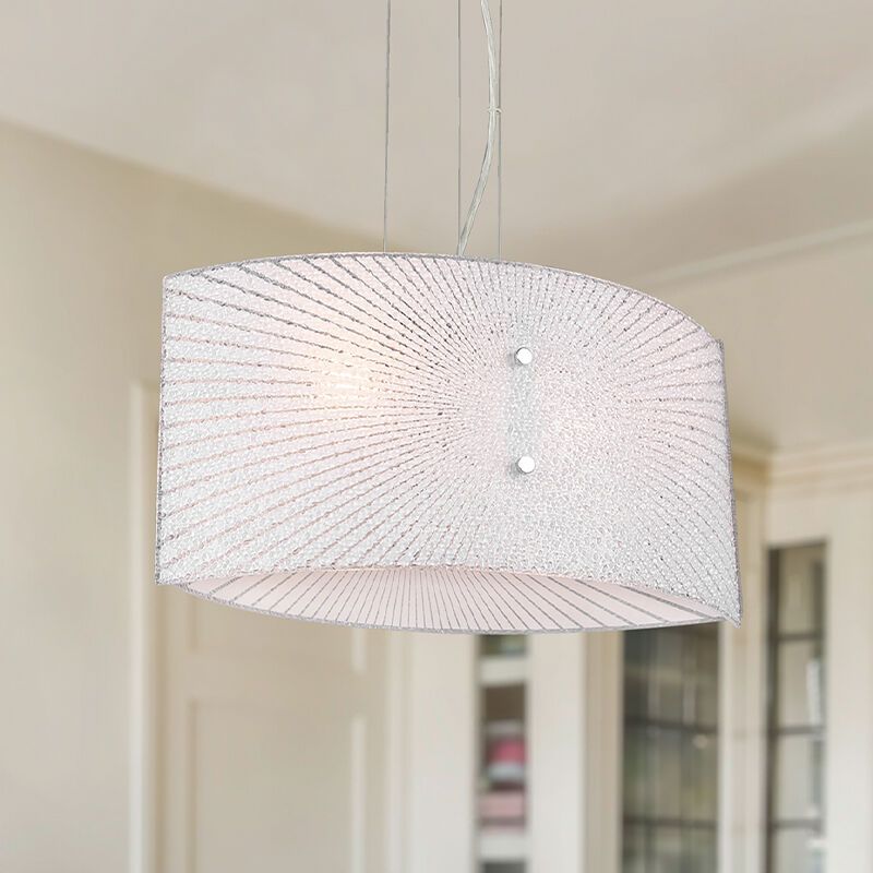 Suspension table à manger en métal chromée, Quinten Suspension table à manger en métal chromée, Quinten