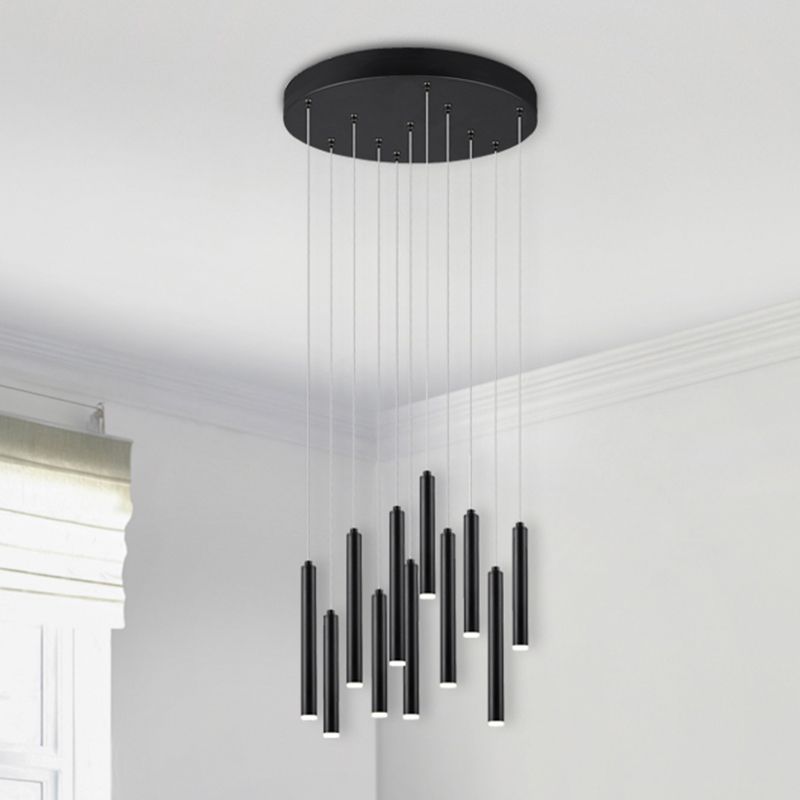 Suspension moderne noire, Jessamy, 2,5W, 3000K LED
