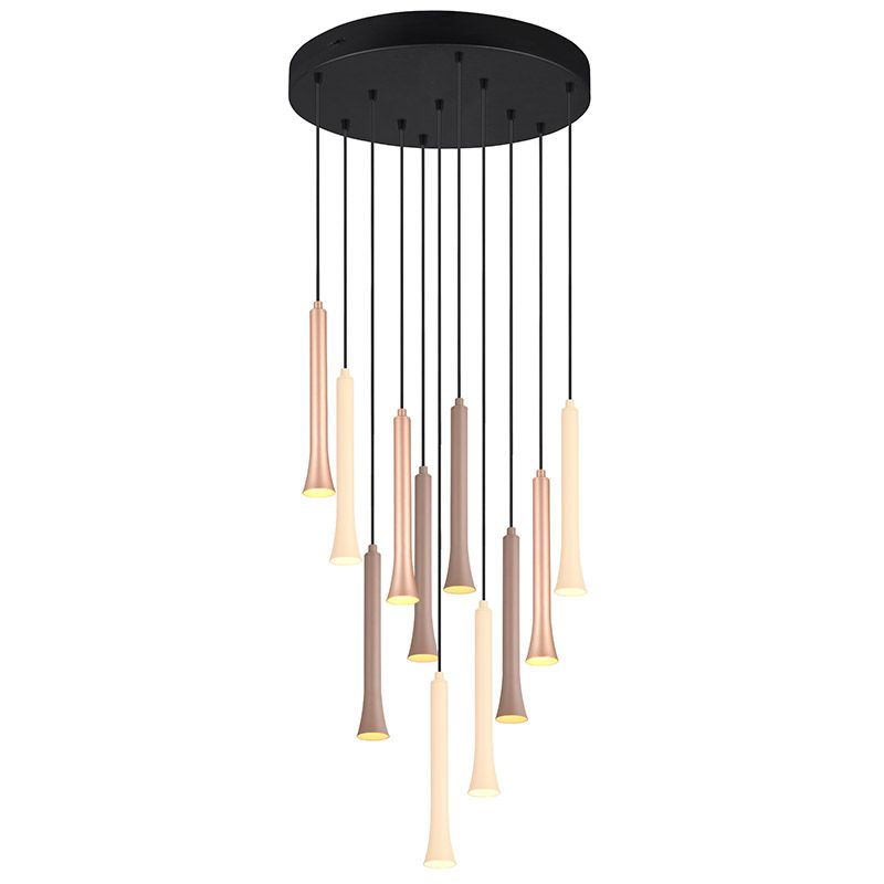 Suspension table à manger moderne noire, Albartus, 3W, white switch LED, gradable en 3 étapes Suspension table à manger moderne noire, Albartus, 3W, white switch LED, gradable en 3 étapes