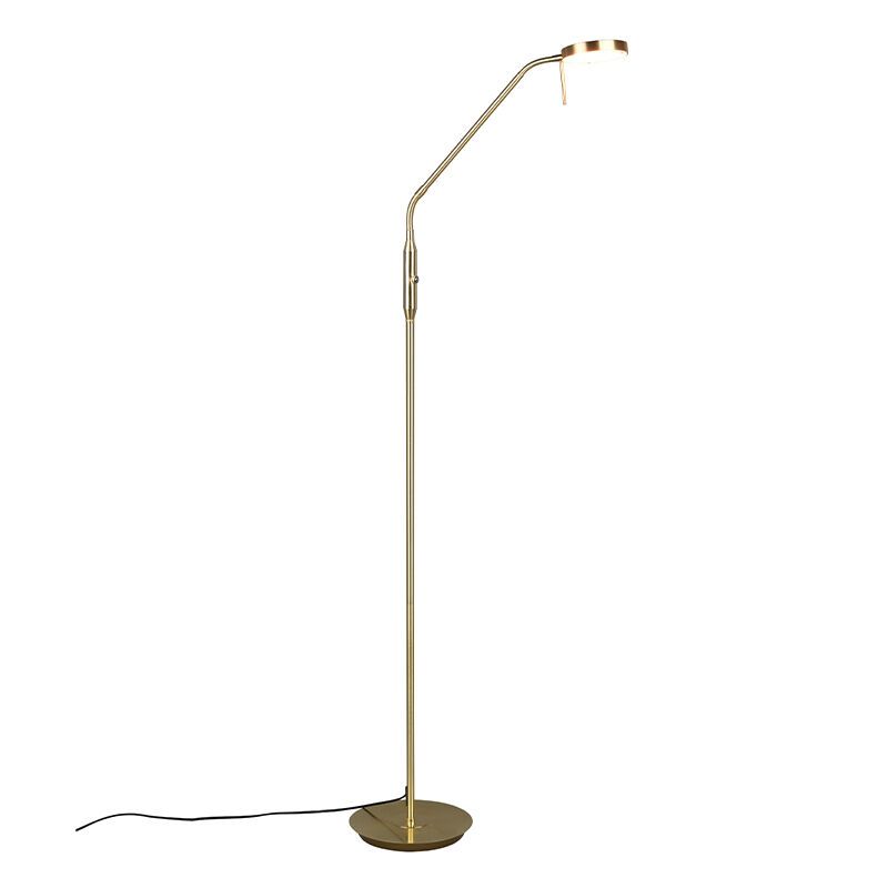 Lampadaire à arc moderne laiton, Bilge, 12W, couleur réglable LED, avec interrupteur Lampadaire à arc moderne laiton, Bilge, 12W, couleur réglable LED, avec interrupteur