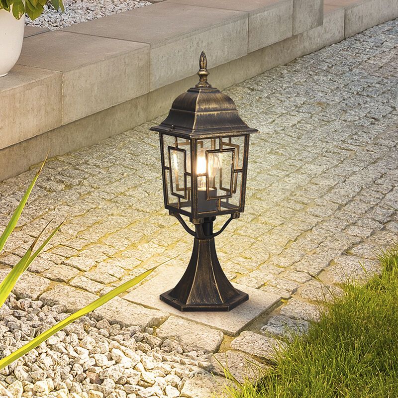 Luminaire extérieur classique couleur rouille, Viyan, IP23