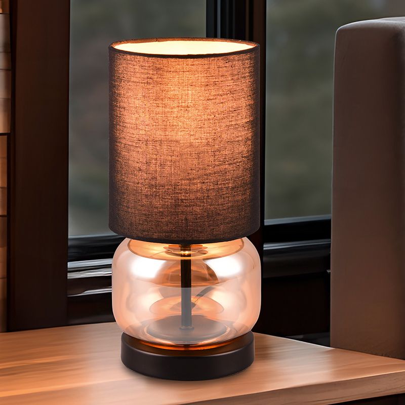 Lampe de table rétro noire, Vita, avec interrupteur