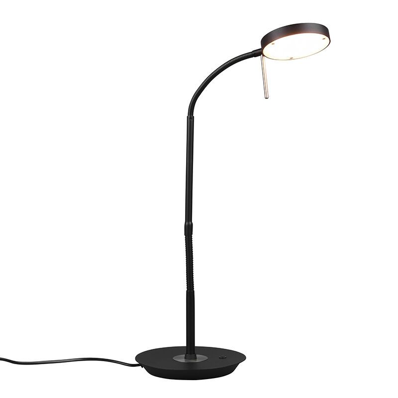 Lampe de table moderne noire, Bilge, 12W, couleur réglable LED, avec interrupteur Lampe de table moderne noire, Bilge, 12W, couleur réglable LED, avec interrupteur