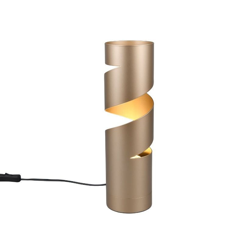 Lampe de table design marronne, Marouan, avec interrupteur