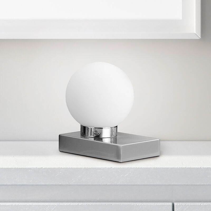 Lampe de table moderne nickel, Jullian, avec interrupteur Lampe de table moderne nickel, Jullian, avec interrupteur