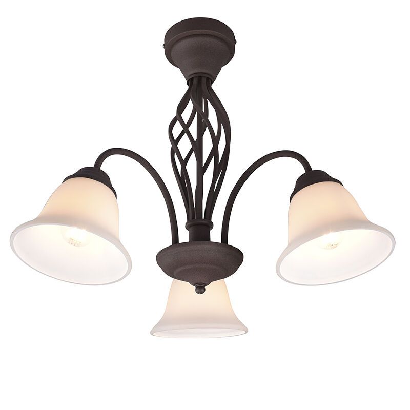 Lampe plafond classique couleur rouille, Detroit Lampe plafond classique couleur rouille, Detroit