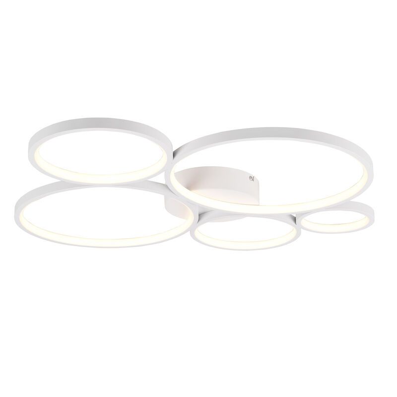 Lampe plafond moderne blanche, Robon, 49W, 3000K LED
