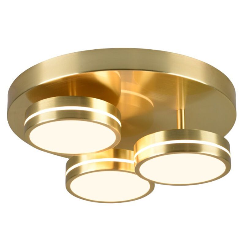 Lampe plafond moderne laiton, Marjon, 24W, 3000K LED, gradable en 3 étapes Lampe plafond moderne laiton, Marjon, 24W, 3000K LED, gradable en 3 étapes