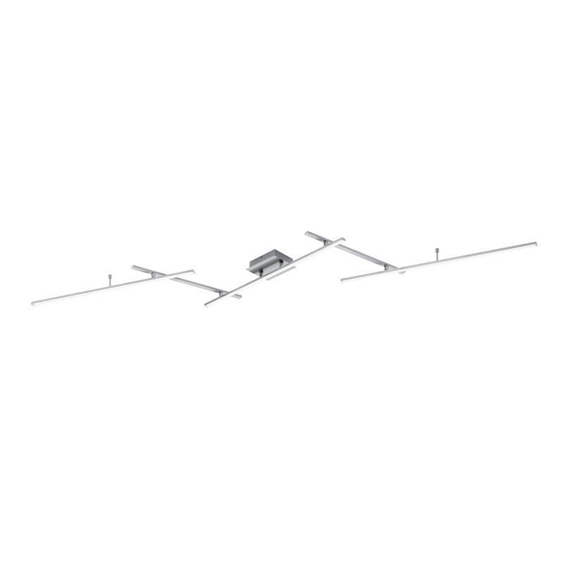 Lampe plafond moderne nickel, Nadja, 22W, RGBW LED, avec télécommande Lampe plafond moderne nickel, Nadja, 22W, RGBW LED, avec télécommande