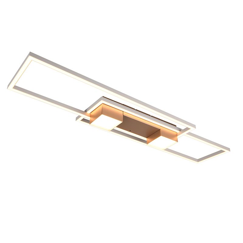 Lampe plafond design marronne, Sohaib, 37W, blanc chaud à froid réglable LED, gradable en 3 étapes Lampe plafond design marronne, Sohaib, 37W, blanc chaud à froid réglable LED, gradable en 3 étapes